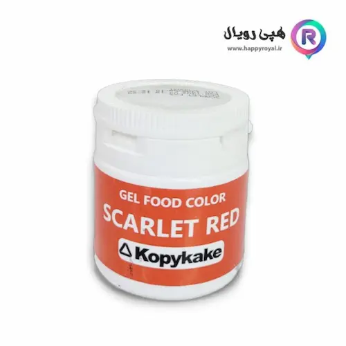 رنگ ژله ای قرمز اسکارلت کپی کیک
