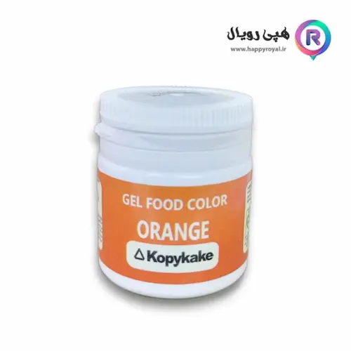رنگ ژله ای نارنجی کپی کیک