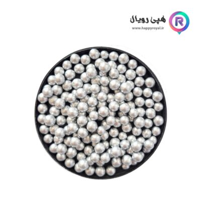 مروارید خوراکی نقره ای متوسط ۳۰ گرم