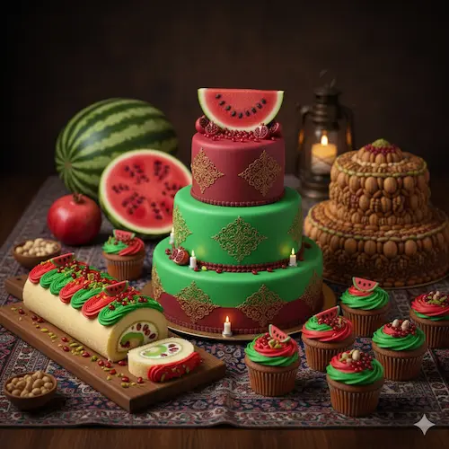 ایده کیک شب یلدا 1404