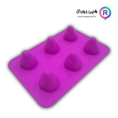 قالب سیلیکونی توت فرنگی 6 خانه